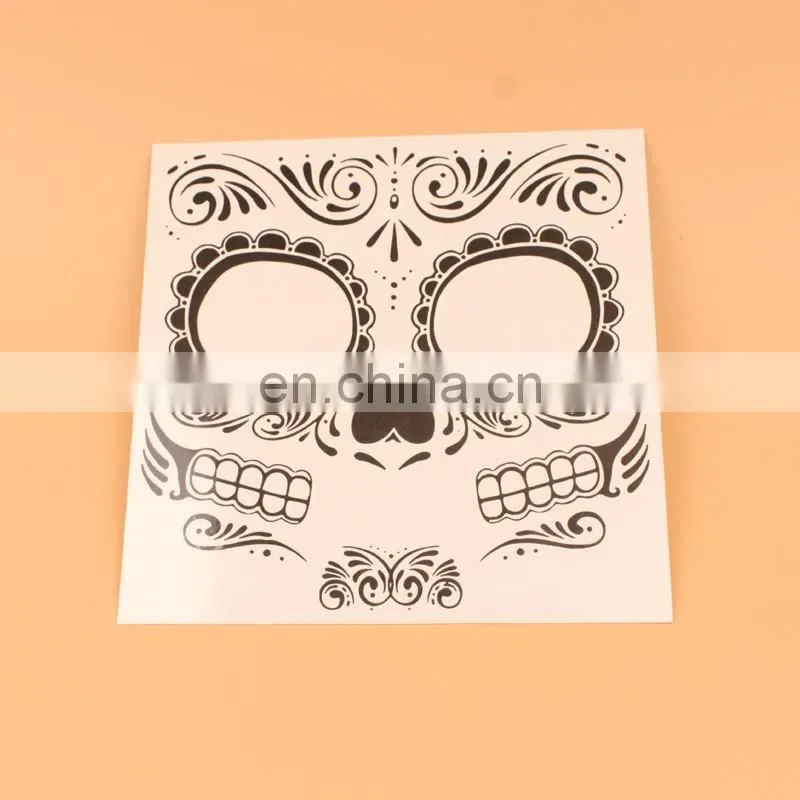 Halloween Decoration Costume face tattoo sticker for Horror Cosplay Halloween Party