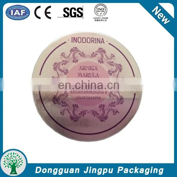 Round hot sale cosmetic tin box/ lip balm boxes