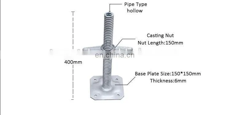 Large quantity formwork construction hardware Galvanized jack base