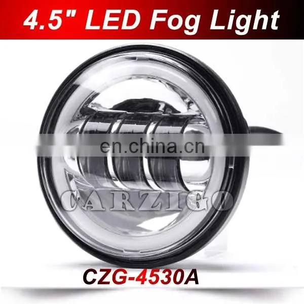 Canton Fair hot product 4 by 4 7 inch LED headlamp with angel eye for jeep for harley