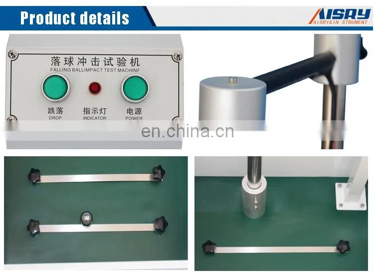 Stability Falling Ball Fatigue Impact Tester for Plastic Ceramic Glass Fiber