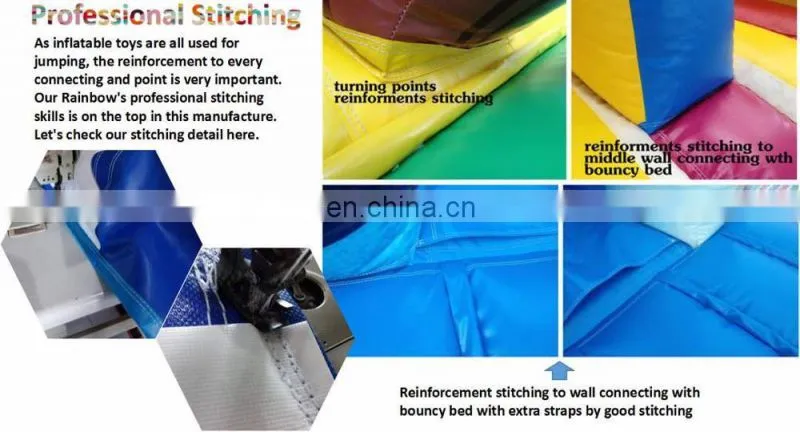 Plato 0.55mm PVC Tarpaulin Kids Inflatable Bouncer Slide Combo Air Jumping Castle
