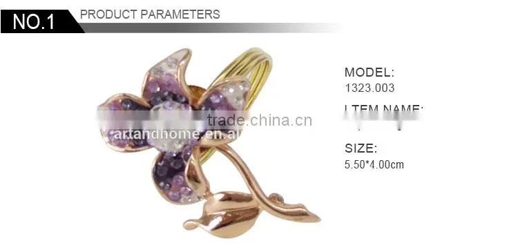 new design wholesale rhinestone napkin rings for wedding1323.003