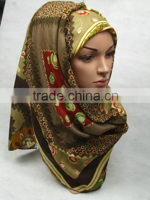 S779 Hot Sale big size Cotton Twill muslim headScarf arabic long scarf