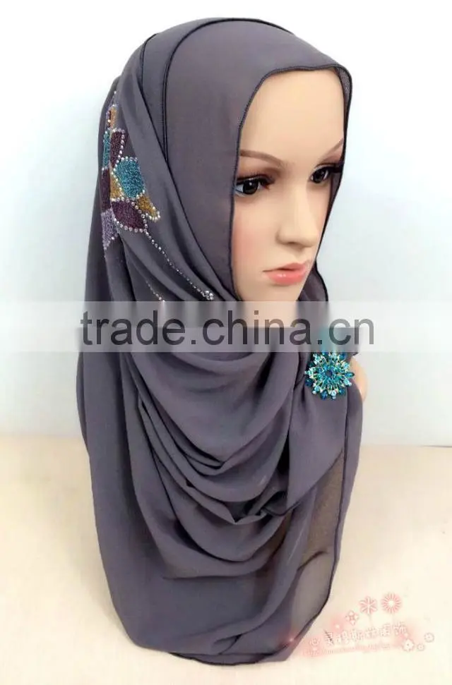 S120 Fashion Big size scarf saudi arabia super square muslim scarf