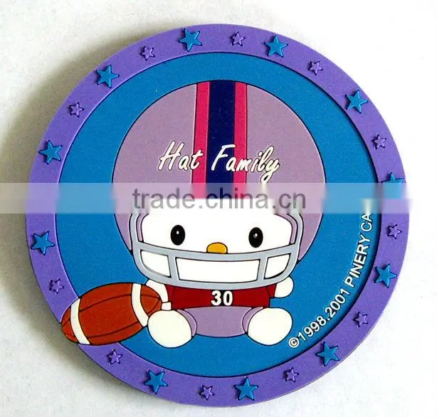 Cheap Promotional Pvc Coasters With High Quality
