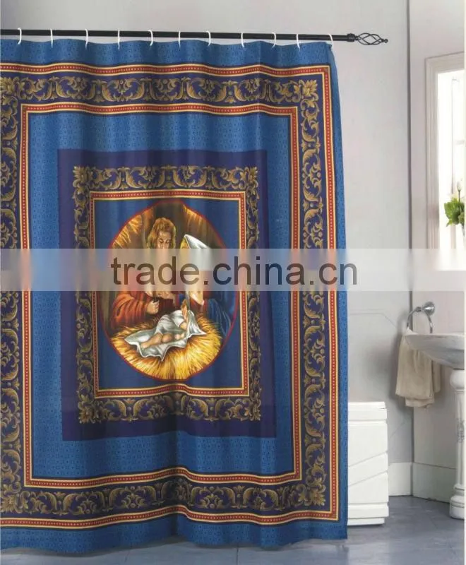 Folding Thick Extra Long Shower Curtains