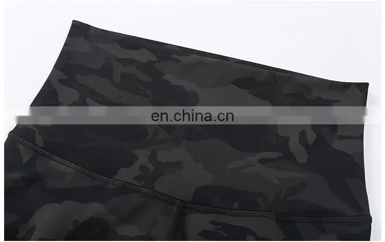 Top Quality Nylon Spandex Nude Feeling Women Yoga Wear Custom 3/4 length training yoga pants