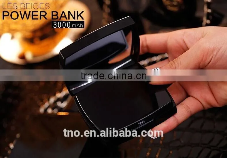 custom 3000mah Channel powder box power bank