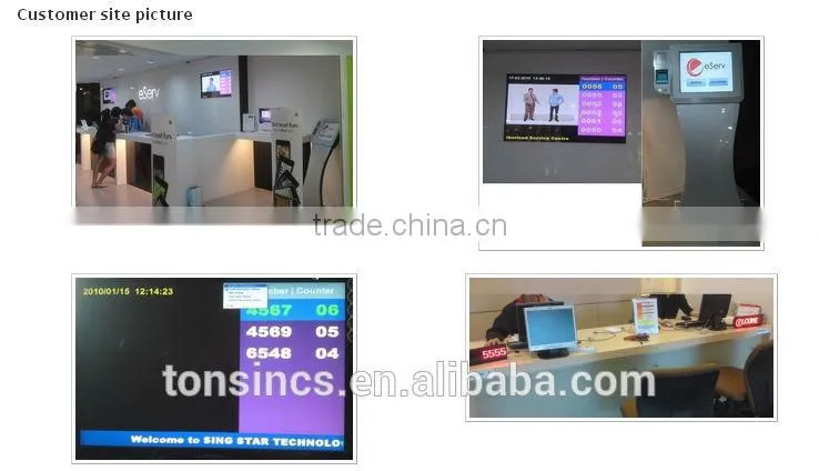 Banking/Telecom Electronic PC Computerized Wireless Queuing Management System