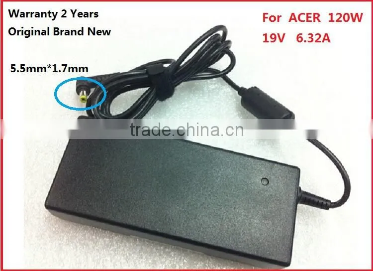 Original Brand New AC Adapter For ACER 19V 6.32A 120W Laptop Power Charger For Acer 5943G 5950G 5951G
