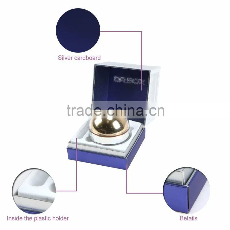Purple color printing rigid paper box,cosmetic box packaging