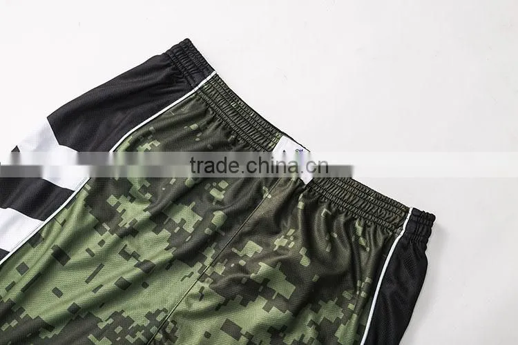 cheap price unisex submation reversible camo basketball uniform with cap