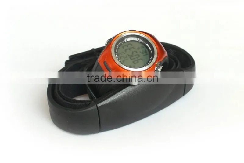 Wholesale-Chest Strap Heart Rate Monitor Calories Pedometer Digital pulse Sports Watch LCD Exercise Memory Mode Outdoor Water r