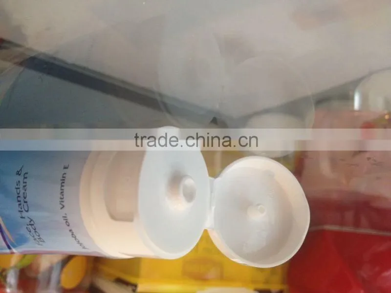 eco friendly gloss coating cosmetic plastic tube flip top cap