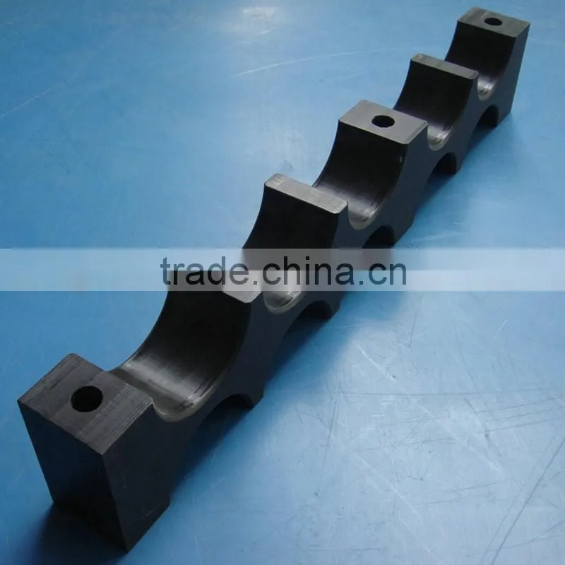 high wearing custom cnc machining parts black pa66 plastic parts nylon6 cable clamp