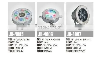 Best quality hot sell u18pcs*1w RGB nderWater led fountain lamp, Landscape swimming pool lights