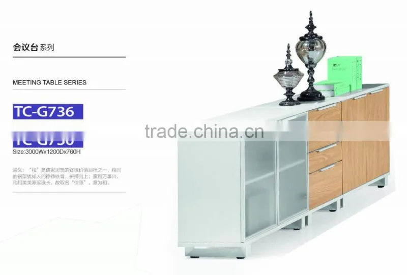 2015 commercial smiple office customised meeting table for 10 people mdf wood desk origin item TC93