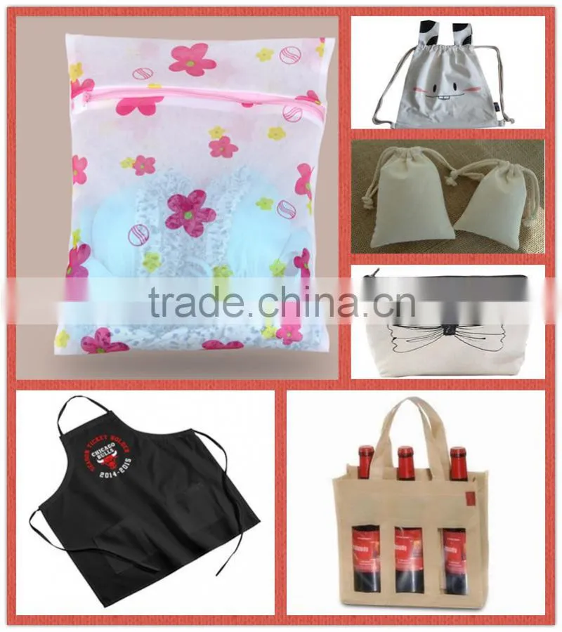 Cute Design Jewelry Package Linen Lint Different Material Drawstring bag Linen Drawstring Bag