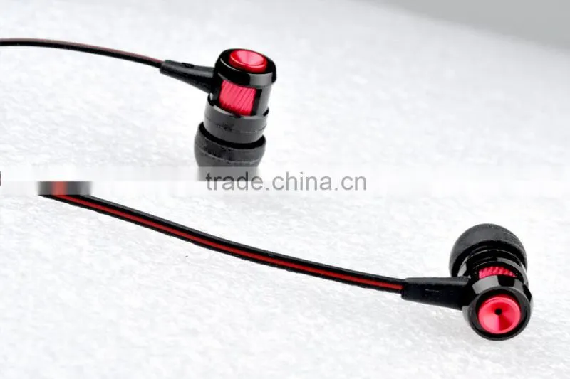 Hot sale high quality popular cool design metal earphone with mic for mobile phone