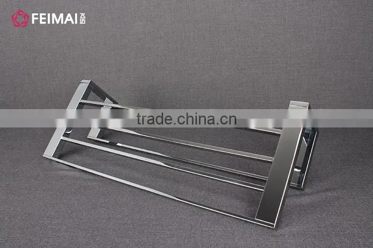 Bathroom Accessory Hotel Towel Shelf Corner Shower Caddy Rack Rail