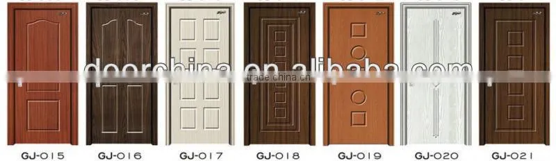 Interior PVC MDF wooden glass doors