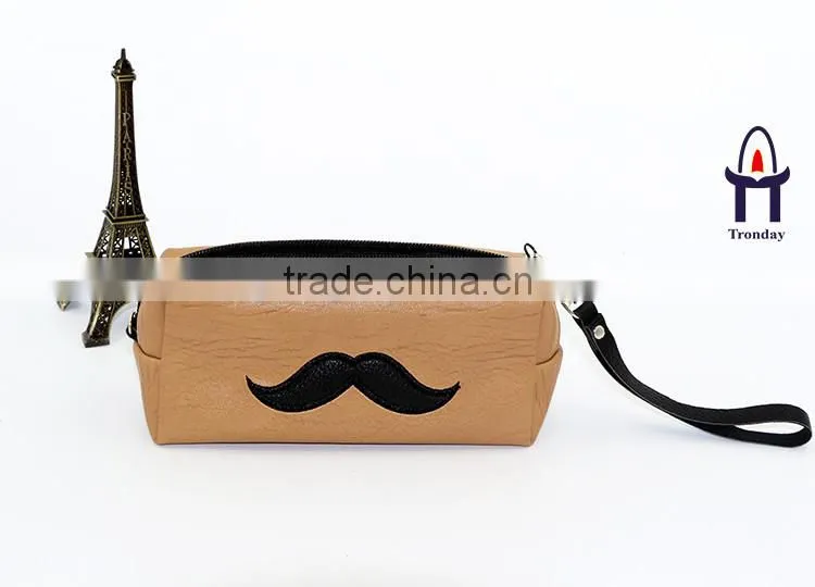 China supplier PU leather purse clutch bag handle leather bag