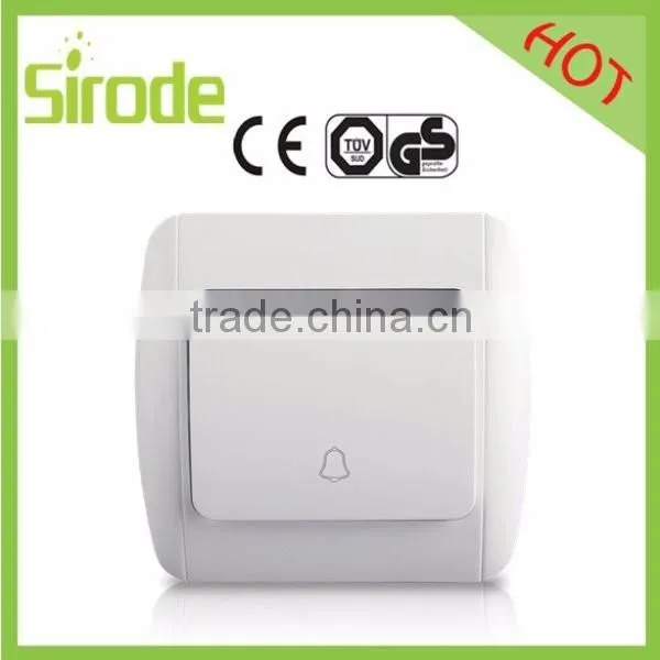 Canton Fair EUro Standard ABS/PC/Metal livolo electric material wall led light Switch with LED light