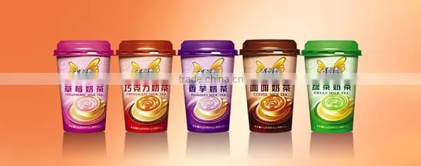 Automatic milk tea cups filling and sealing machine/line
