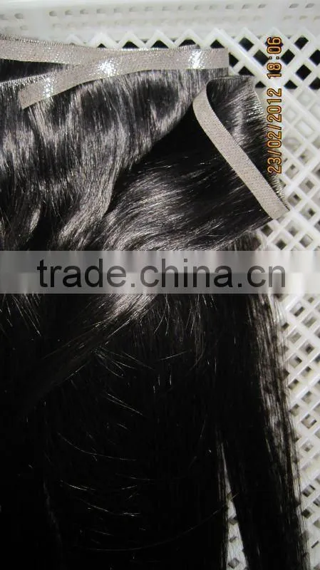 Factory Wholesale Price PU Tape Hair Skin Weft /whoslesale skin hair weft, PU hair