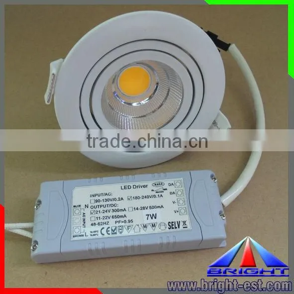 2700-6500k LED COB downlight Dimmable ceiling lights