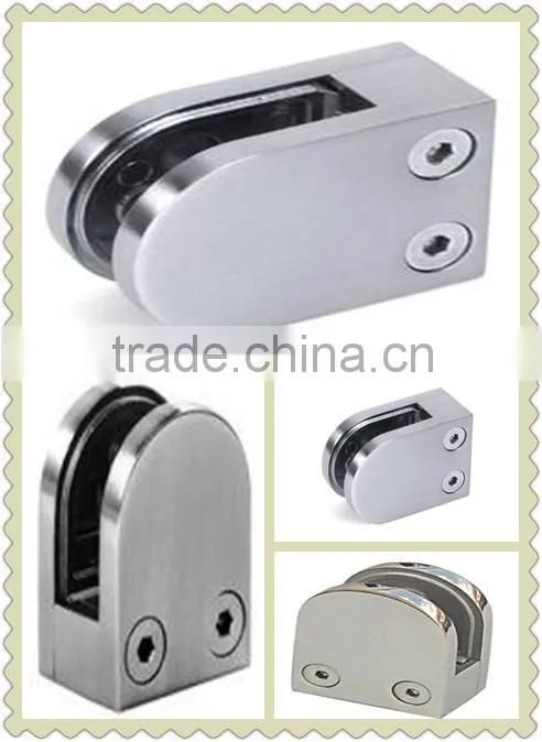 Inox staircase railing fittings glass hoder