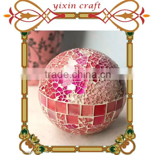 2016 Newest 10 inches mosaic murano glass gazing solar garden ball