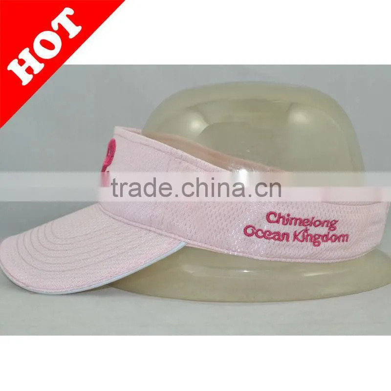 100% cotton sun visor cap