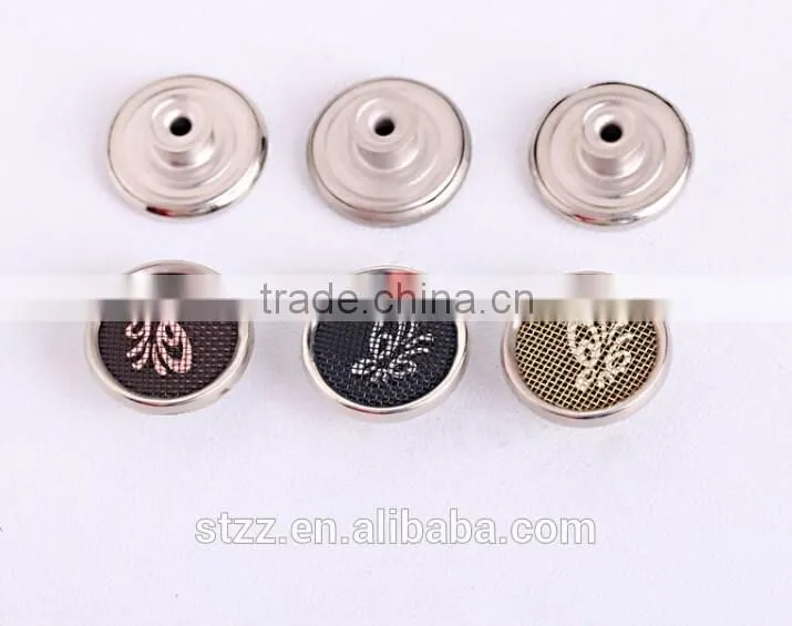 old fashion design metal jeans button plated