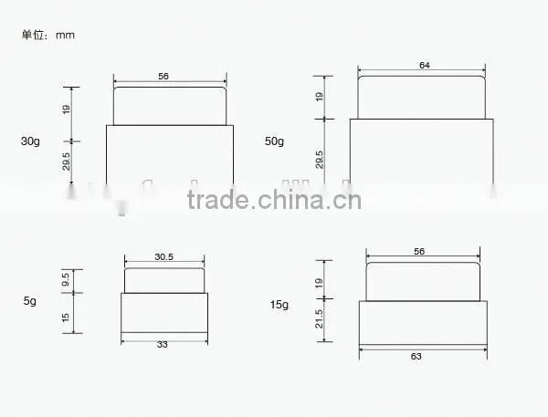 cosmetic jars plastic 200ml