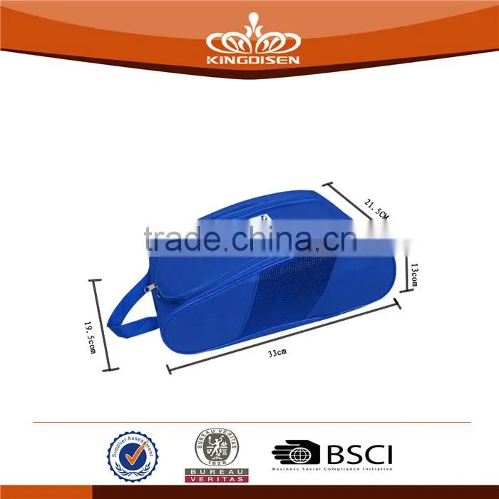 Durable top sell deep blue shoe bag