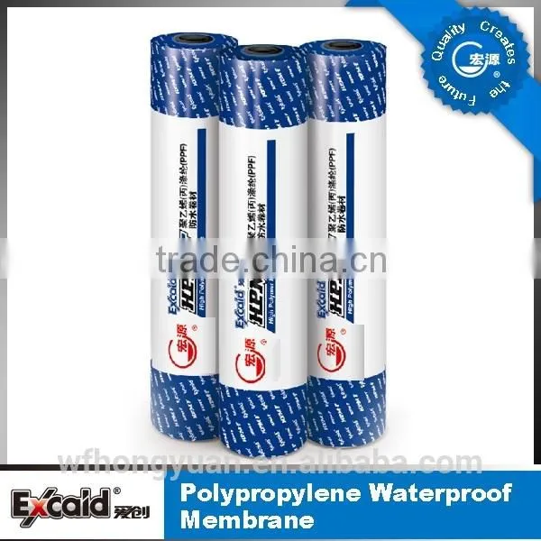 high polymer PP&PE waterproof membrane(low cost, high quality)