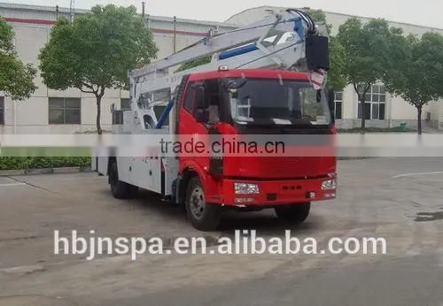 china manufacturer 18m FAW lift platform truck