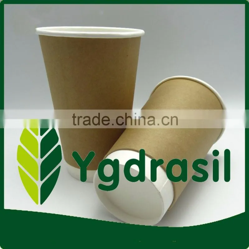 Take Away Disposable Hot Paper Cup With Handle