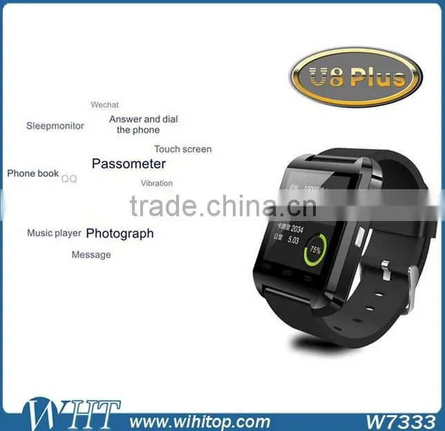 For U8 Plus IOS Android Smart Watch New Products 2016