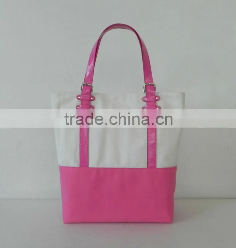 2016 best selling canvas shopping beach bags