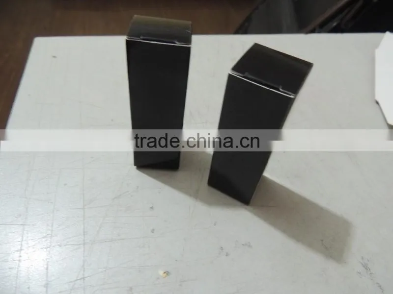 cardboard paper box with full black printed