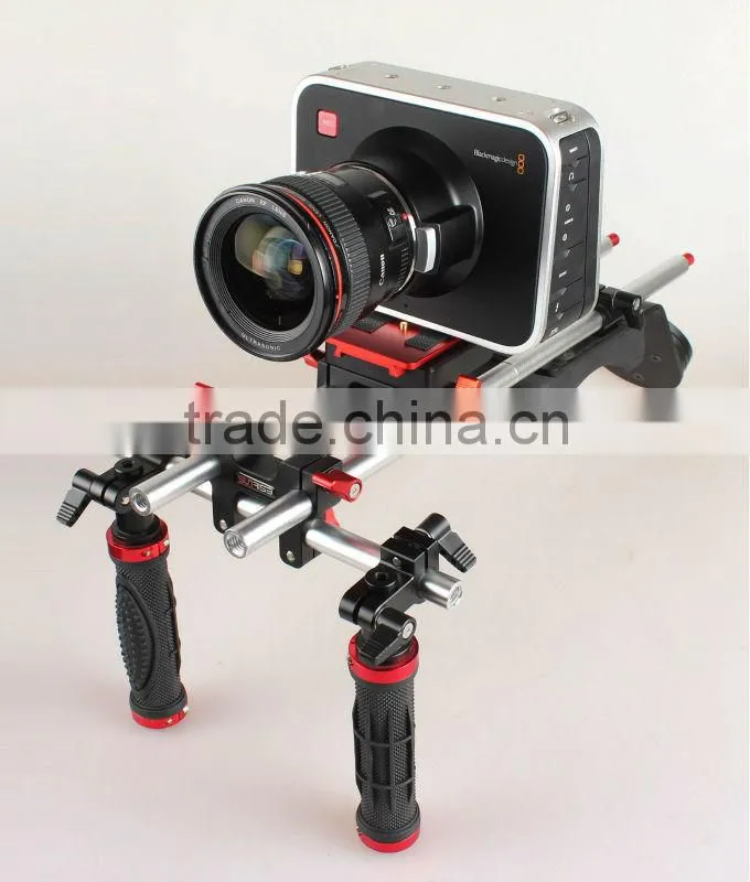 SUNRISE PRO DSLR video camera shoulder pad mounted system for camera camcorder