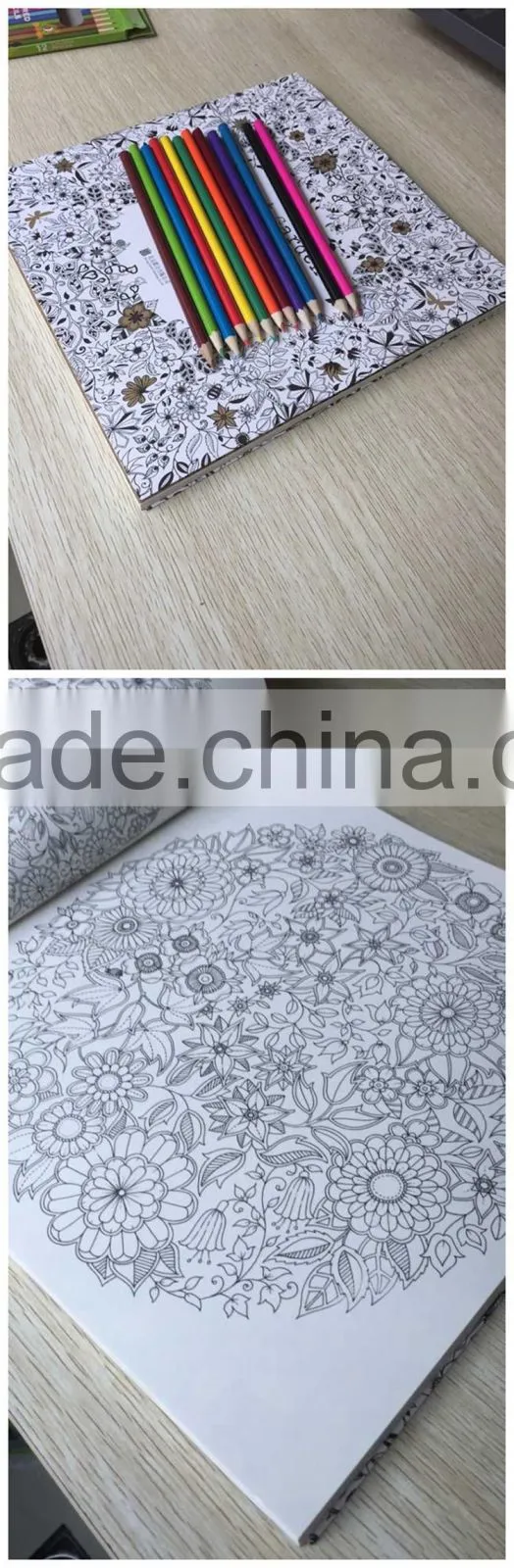 2015 Hot Factory Direct Sale Secret Garden Reducing Stress Book Coloring For Adult