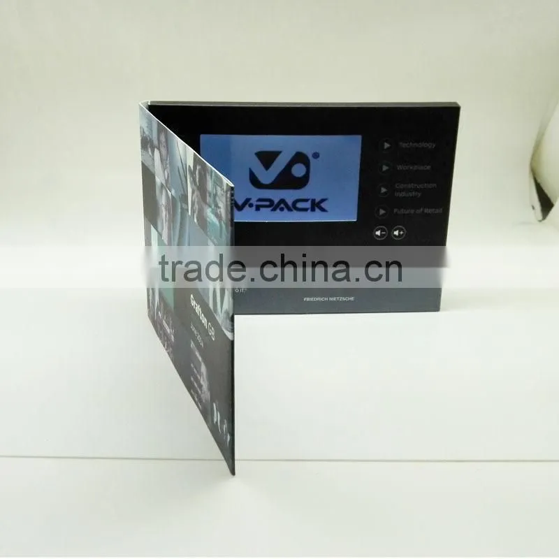 New product invitation lcd video greeting card 5 inch lcd screen