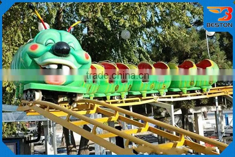 Thrilling theme park kids rides glide roller coaster for sale