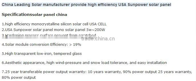 High efficiency factory hottest selling 310W Flexible solar panel From China