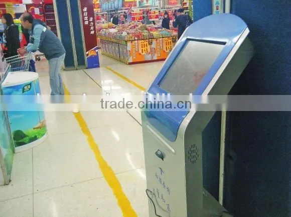18.5" Bank Information Print Standing kiosk