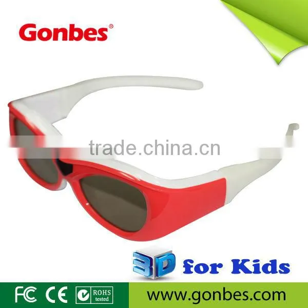 kid-size 3D active shutter glasses for all brands of 3D TVs